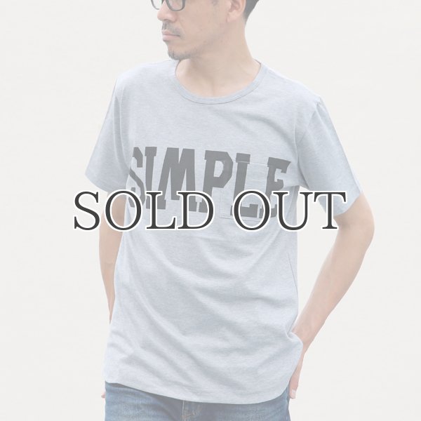画像8: ラフィー天竺"SIMPLE"プリントポケット付きクルーネックT【MADE IN JAPAN】『日本製』/ Upscape Audience (8)
