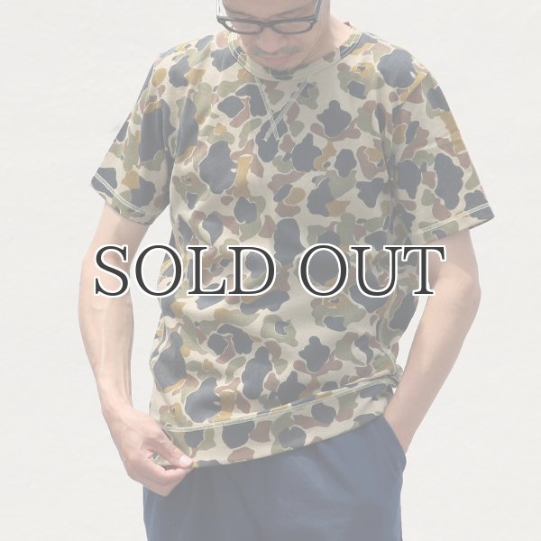 画像6: ダックカモプリント天竺クルーネック半袖スウェットシャツ【MADE IN JAPAN】『日本製』/ Upscape Audience (6)