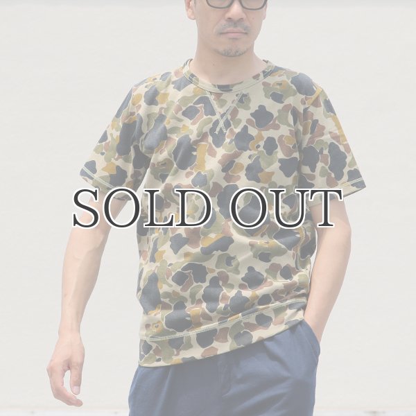 画像7: ダックカモプリント天竺クルーネック半袖スウェットシャツ【MADE IN JAPAN】『日本製』/ Upscape Audience (7)