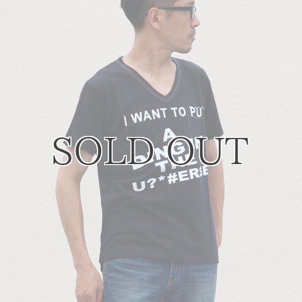 画像10: ラフィー天竺"WANT"Vネックポケット付きカットソー【MADE IN JAPAN】 / Upscape Audience (10)