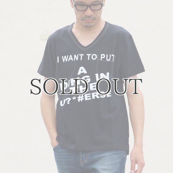 画像8: ラフィー天竺"WANT"Vネックポケット付きカットソー【MADE IN JAPAN】 / Upscape Audience (8)