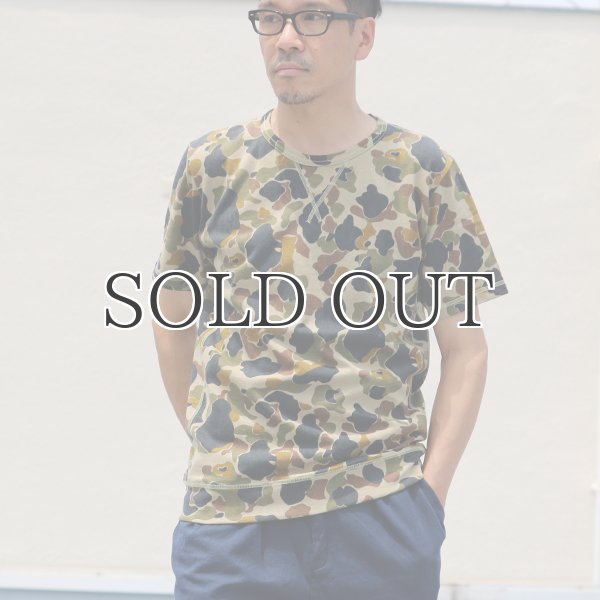 画像11: ダックカモプリント天竺クルーネック半袖スウェットシャツ【MADE IN JAPAN】『日本製』/ Upscape Audience (11)