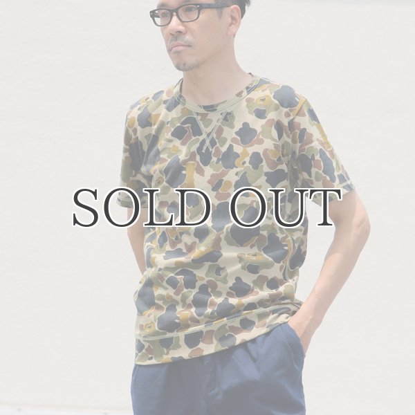 画像10: ダックカモプリント天竺クルーネック半袖スウェットシャツ【MADE IN JAPAN】『日本製』/ Upscape Audience (10)