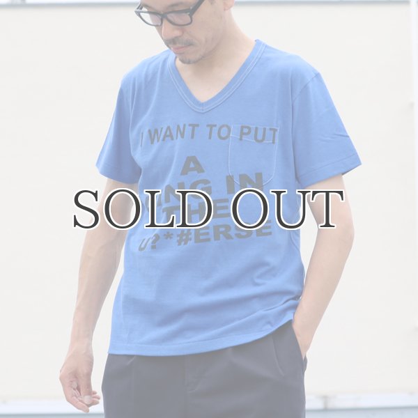 画像6: ラフィー天竺"WANT"Vネックポケット付きカットソー【MADE IN JAPAN】 / Upscape Audience (6)