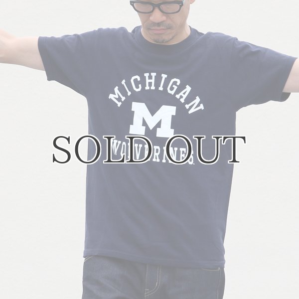 画像5: MICHIGAN "MICHIGAN M WOLVERINES" C/N S/S 6.6oz オールドプリントT / Audience (5)