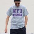 画像4: NEW YORK UNIVERSITY"NYU EST.1831"C/N S/S 6.6oz オールドプリントT / Audience (4)