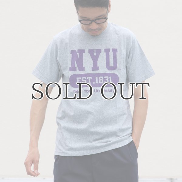 画像4: NEW YORK UNIVERSITY"NYU EST.1831"C/N S/S 6.6oz オールドプリントT / Audience (4)