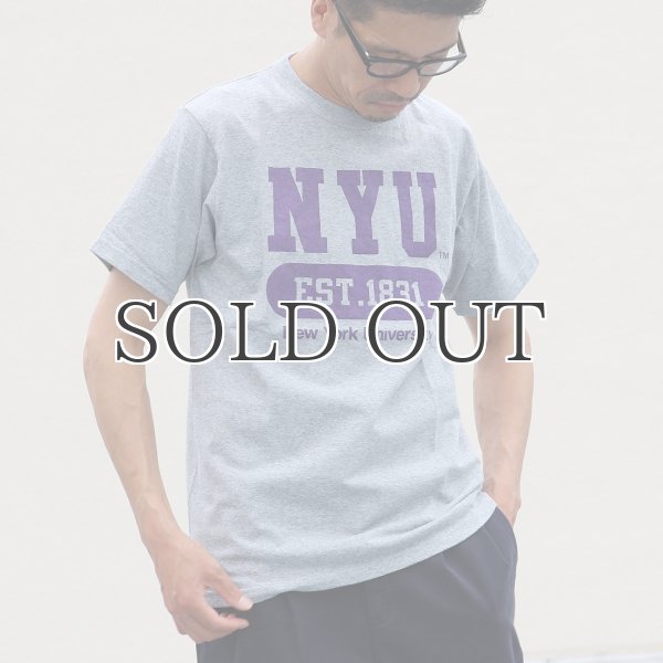 画像2: NEW YORK UNIVERSITY"NYU EST.1831"C/N S/S 6.6oz オールドプリントT / Audience (2)