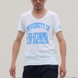 画像8: 【RE PRICE / 価格改定】 UCLA"UNIVERSITY OF CALIFORNIA LOS ANGELES"三素材混カレッジプリント半袖VネックTシャツ / Audience (8)