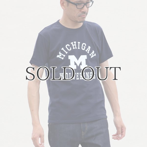 画像6: MICHIGAN "MICHIGAN M WOLVERINES" C/N S/S 6.6oz オールドプリントT / Audience (6)