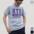 画像1: NEW YORK UNIVERSITY"NYU EST.1831"C/N S/S 6.6oz オールドプリントT / Audience (1)