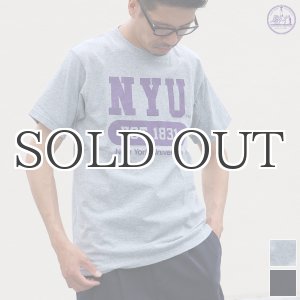 画像: NEW YORK UNIVERSITY"NYU EST.1831"C/N S/S 6.6oz オールドプリントT / Audience
