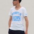 画像4: 【RE PRICE / 価格改定】 UCLA"UNIVERSITY OF CALIFORNIA LOS ANGELES"三素材混カレッジプリント半袖VネックTシャツ / Audience (4)