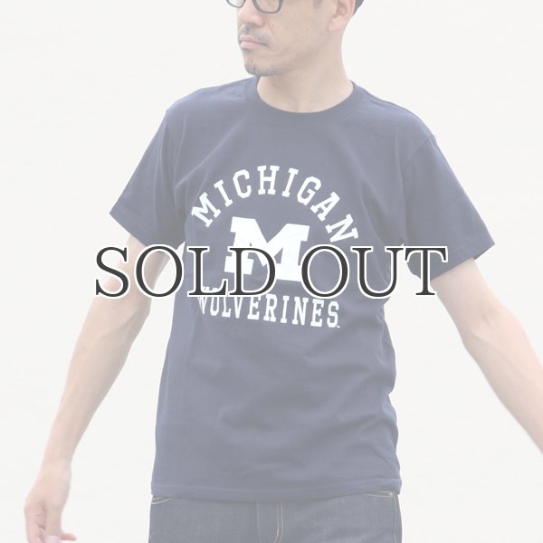 画像7: MICHIGAN "MICHIGAN M WOLVERINES" C/N S/S 6.6oz オールドプリントT / Audience (7)