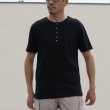 画像3: 【RE PRICE / 価格改定】JPSダブルニットクルーネックヘンリー半袖Tシャツ【MADE IN JAPAN】『日本製』/ Upscape Audience (3)