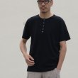 画像4: 【RE PRICE / 価格改定】JPSダブルニットクルーネックヘンリー半袖Tシャツ【MADE IN JAPAN】『日本製』/ Upscape Audience (4)