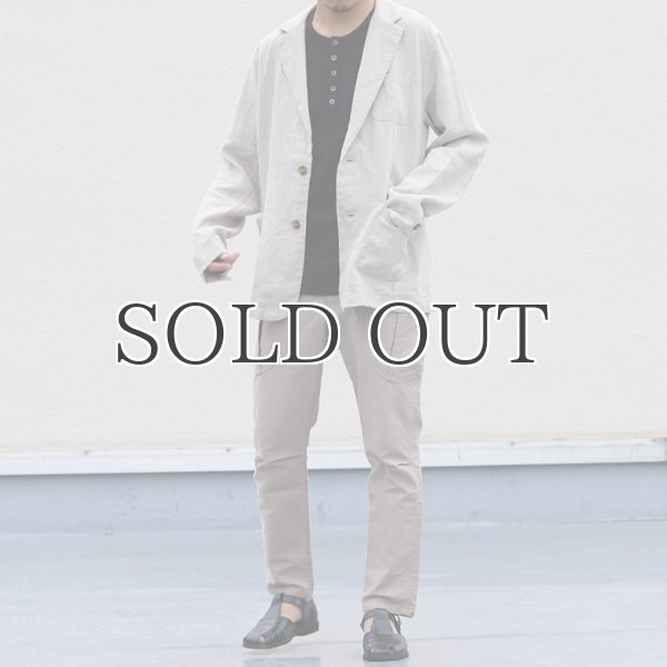 画像10: French Linen(フレンチリネン)ナチュールドキャンバス2Bジャケット【MADE IN JAPAN】『日本製』/ Upscape Audience (10)