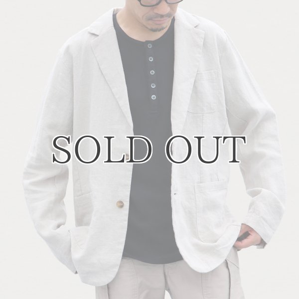 画像7: French Linen(フレンチリネン)ナチュールドキャンバス2Bジャケット【MADE IN JAPAN】『日本製』/ Upscape Audience (7)