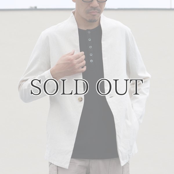 画像3: 綿麻キャンバス1Bカラーレス_jacket【MADE IN JAPAN】『日本製  / Upscape Audience (3)