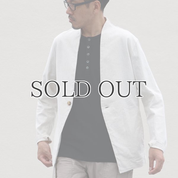 画像6: 綿麻キャンバス1Bカラーレス_jacket【MADE IN JAPAN】『日本製  / Upscape Audience (6)