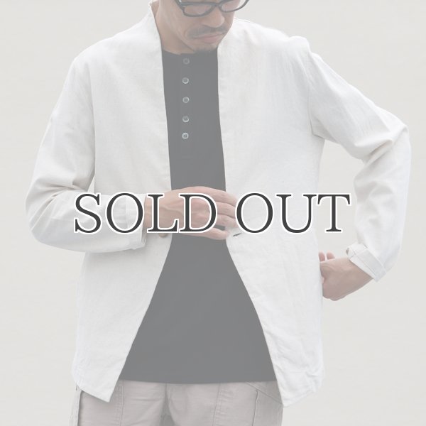 画像4: 綿麻キャンバス1Bカラーレス_jacket【MADE IN JAPAN】『日本製  / Upscape Audience (4)