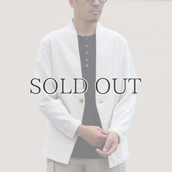 画像5: 綿麻キャンバス1Bカラーレス_jacket【MADE IN JAPAN】『日本製  / Upscape Audience (5)