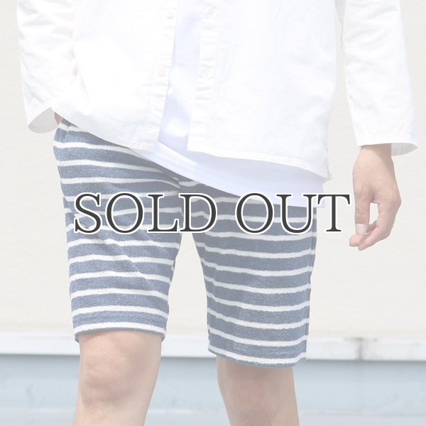 画像9: イズミールコットンパイルボーダーイージーショーツ【MADE IN JAPAN】『日本製』/ Upscape Audience (9)