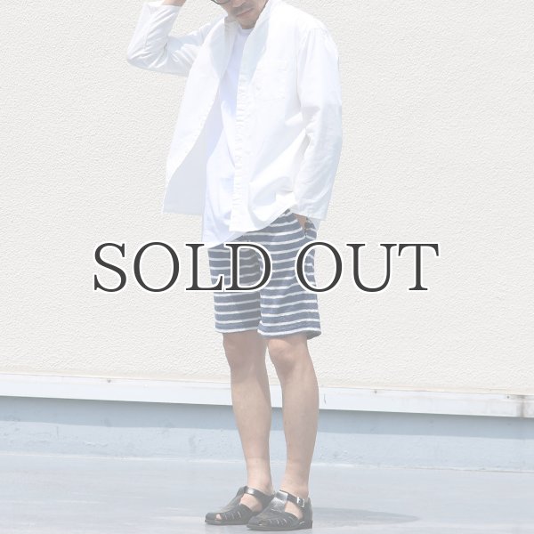 画像12: イズミールコットンパイルボーダーイージーショーツ【MADE IN JAPAN】『日本製』/ Upscape Audience (12)