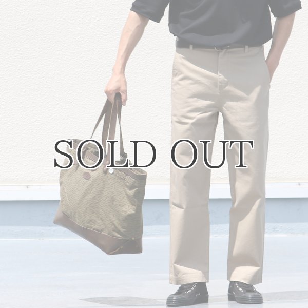 画像5: デッドストックレインカモテント生地×Leather Travel Tote Bag 【送料無料】 / Upscape Audience VASCO (5)