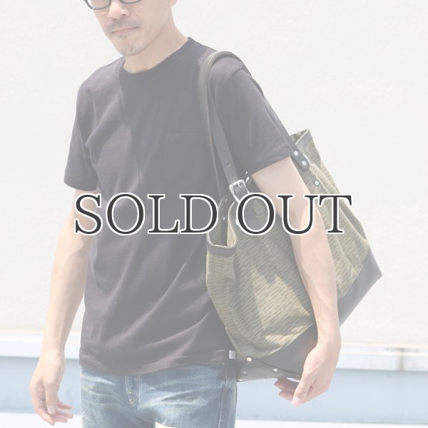 画像3: デッドストックレインカモテント生地×Leather Travel Tote Bag 【送料無料】 / Upscape Audience VASCO (3)