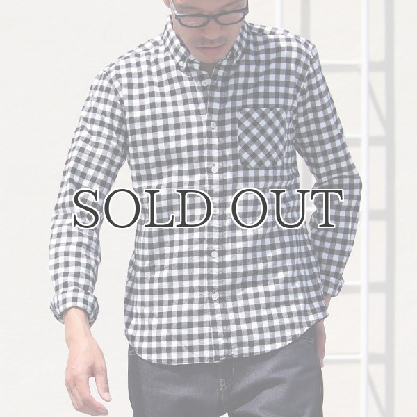 画像7: 【価格改定/RE PRICE】フランネルチェックチビ衿ボタンダウン長袖_Shirts【MADE IN JAPAN】『日本製』/ Upscape Audience (7)
