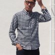 画像2: フランネルチェックチビ衿ボタンダウン長袖_Shirts【MADE IN JAPAN】『日本製』/ Upscape Audience (2)