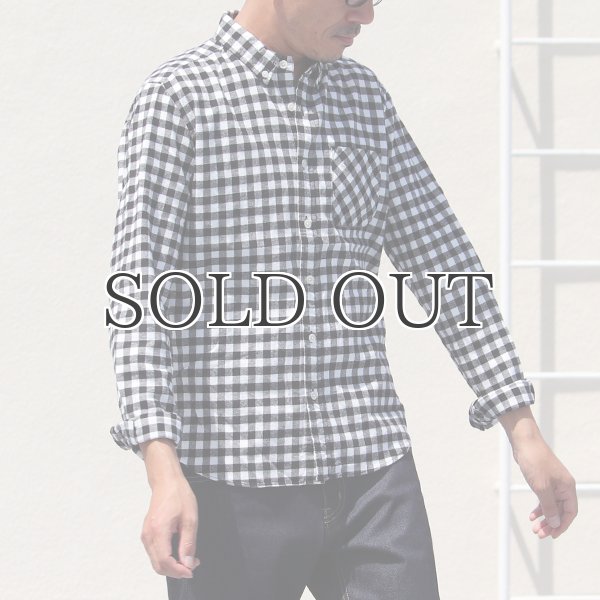 画像5: 【価格改定/RE PRICE】フランネルチェックチビ衿ボタンダウン長袖_Shirts【MADE IN JAPAN】『日本製』/ Upscape Audience (5)
