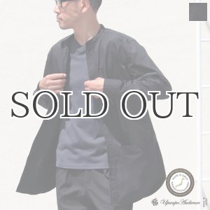 画像: グリストーンW 綿ナイロン高密度ギャバ ルーズFIT バンドカラー ツールポケ 長袖シャツ【MADE IN JAPAN】『日本製』Upscape Audience