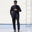 画像12: グリストーンW 綿ナイロン高密度ギャバ ルーズFIT バンドカラー ツールポケ 長袖シャツ【MADE IN JAPAN】『日本製』Upscape Audience (12)