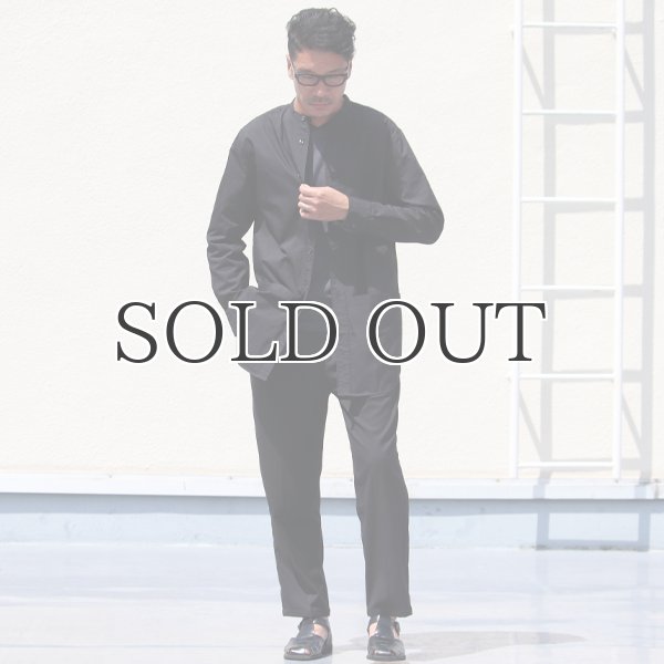 画像12: グリストーンW 綿ナイロン高密度ギャバ ルーズFIT バンドカラー ツールポケ 長袖シャツ【MADE IN JAPAN】『日本製』Upscape Audience (12)