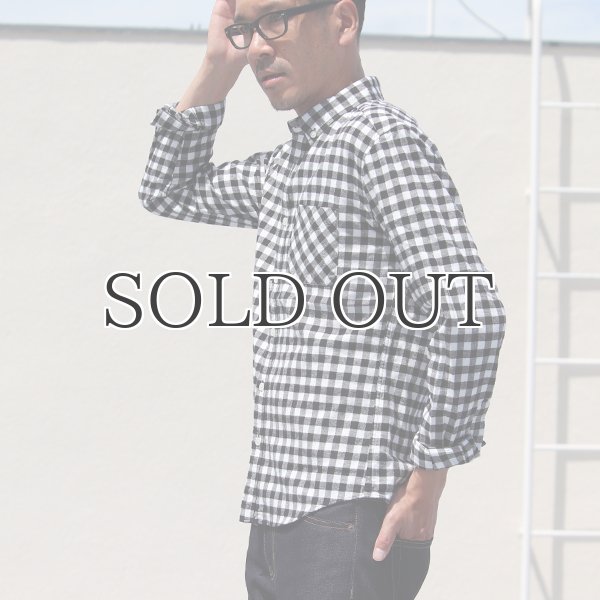 画像9: 【価格改定/RE PRICE】フランネルチェックチビ衿ボタンダウン長袖_Shirts【MADE IN JAPAN】『日本製』/ Upscape Audience (9)