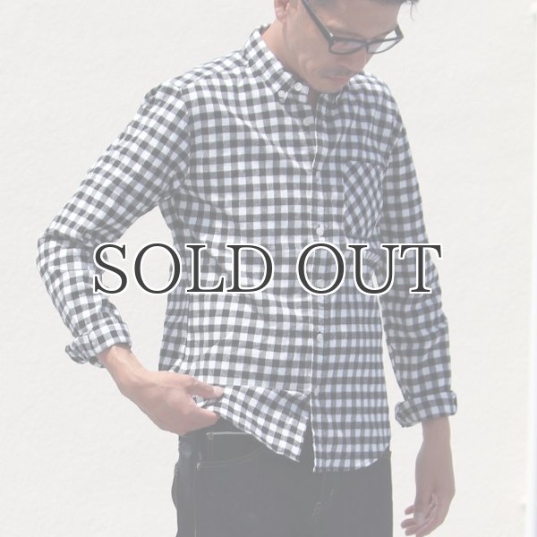 画像3: 【価格改定/RE PRICE】フランネルチェックチビ衿ボタンダウン長袖_Shirts【MADE IN JAPAN】『日本製』/ Upscape Audience (3)