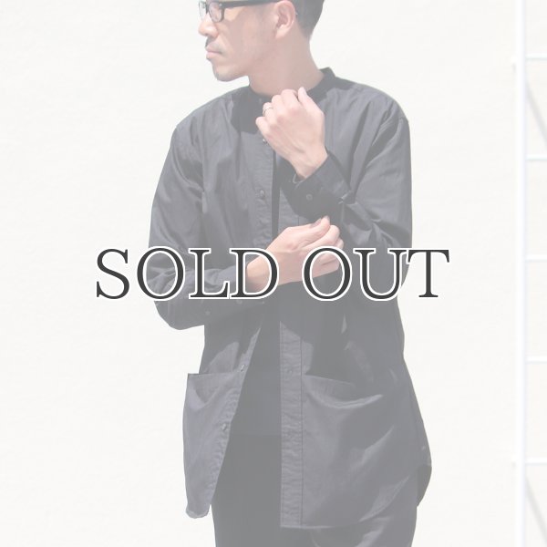 画像9: グリストーンW 綿ナイロン高密度ギャバ ルーズFIT バンドカラー ツールポケ 長袖シャツ【MADE IN JAPAN】『日本製』Upscape Audience (9)