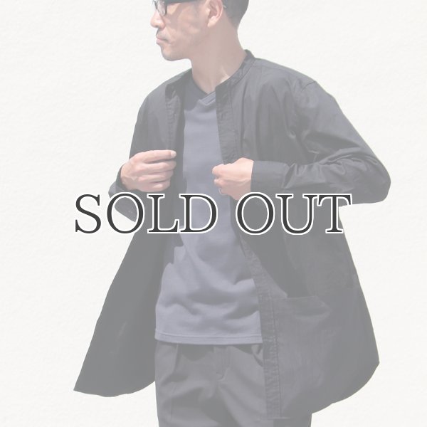 画像5: グリストーンW 綿ナイロン高密度ギャバ ルーズFIT バンドカラー ツールポケ 長袖シャツ【MADE IN JAPAN】『日本製』Upscape Audience (5)