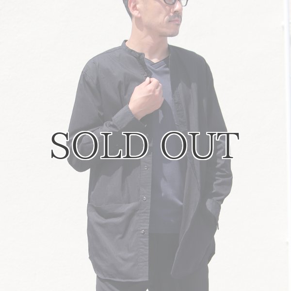 画像11: グリストーンW 綿ナイロン高密度ギャバ ルーズFIT バンドカラー ツールポケ 長袖シャツ【MADE IN JAPAN】『日本製』Upscape Audience (11)