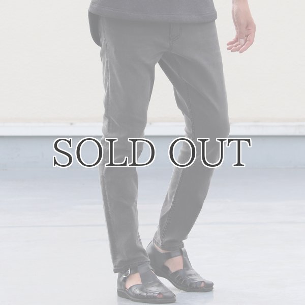 画像4: 黒×黒ストレッチデニム アンクルパンツ / Audience (4)