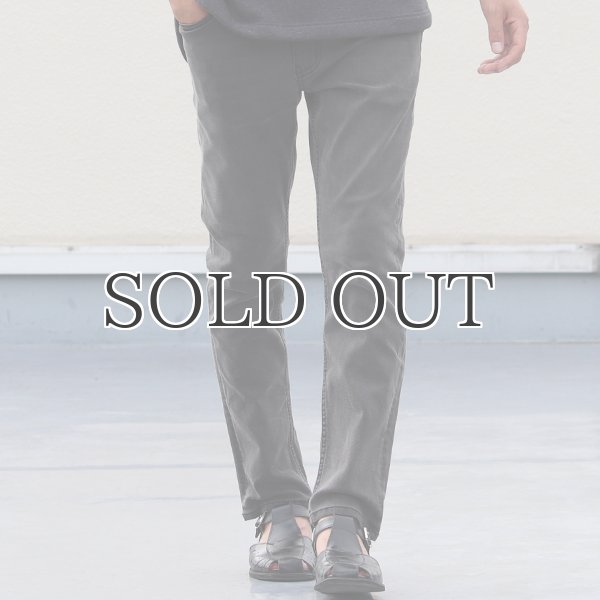 画像3: 黒×黒ストレッチデニム アンクルパンツ / Audience (3)