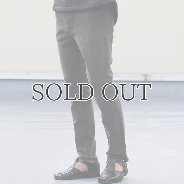 画像11: 黒×黒ストレッチデニム アンクルパンツ / Audience (11)