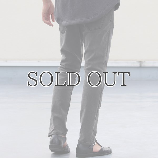 画像7: 黒×黒ストレッチデニム アンクルパンツ / Audience (7)