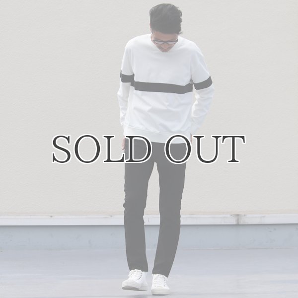 画像13: 黒×黒ストレッチデニム アンクルパンツ / Audience (13)