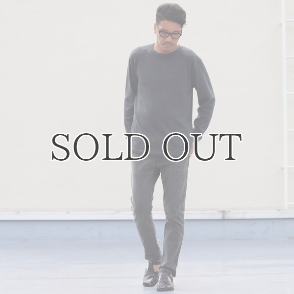 画像14: 黒×黒ストレッチデニム アンクルパンツ / Audience (14)