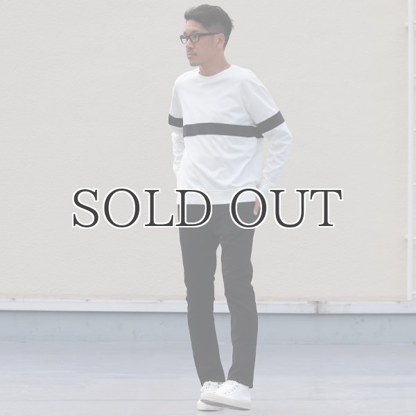 画像12: 黒×黒ストレッチデニム アンクルパンツ / Audience (12)