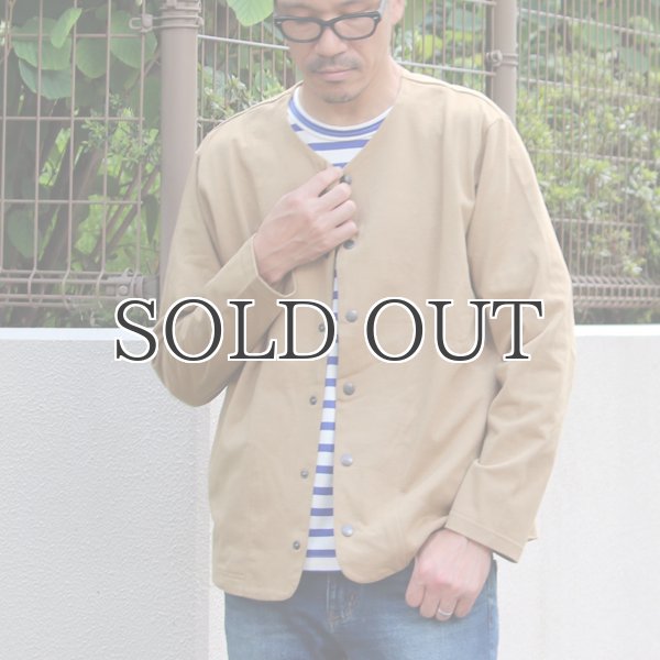 画像4: VORTEX(MVS天竺)ノーカラースナップジャケット【MADE IN JAPAN】『日本製』 / Upscape Audience (4)