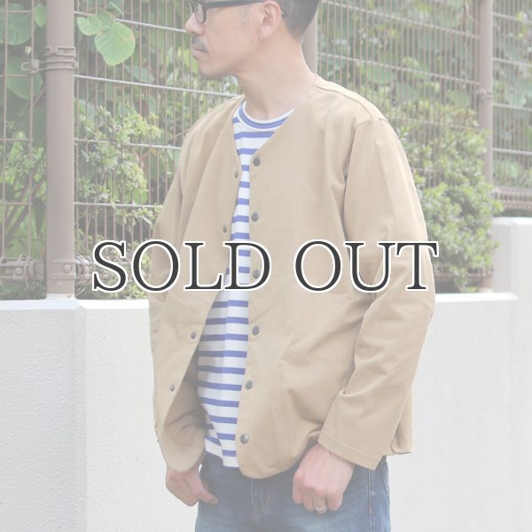 画像3: VORTEX(MVS天竺)ノーカラースナップジャケット【MADE IN JAPAN】『日本製』 / Upscape Audience (3)